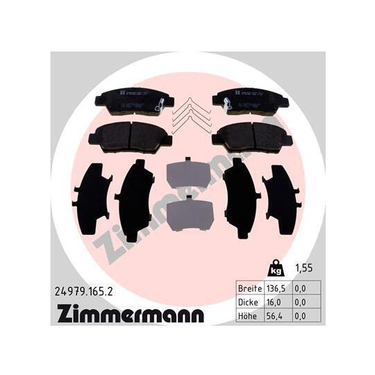 24979.165.2 - Brake Pad Set, disc brake 