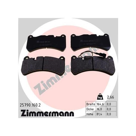 25790.160.2 - Brake Pad Set, disc brake 