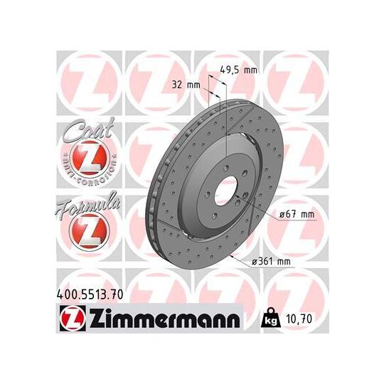 400.5513.70 - Brake Disc 