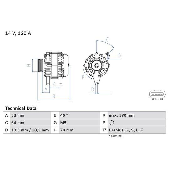 0 986 082 720 - Generaator 