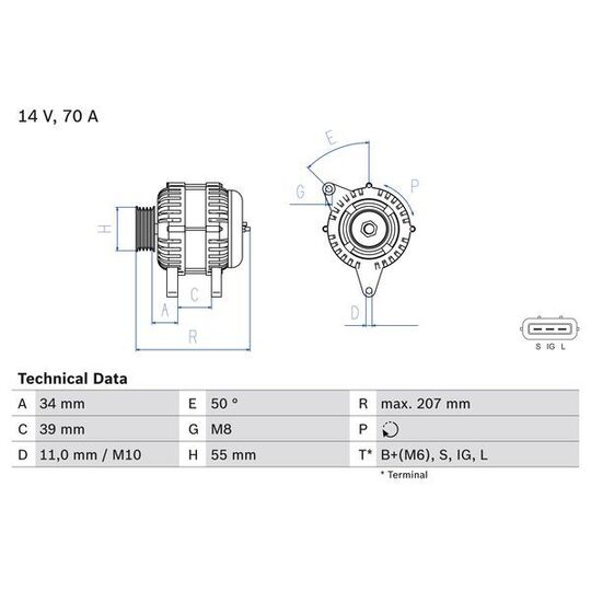 0 986 083 880 - Generaator 