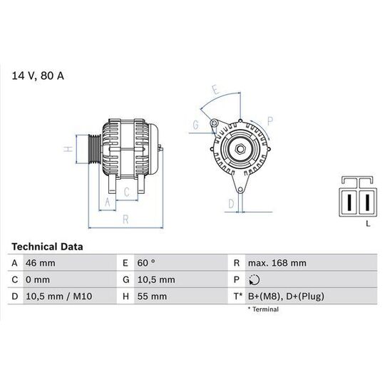 0 986 084 210 - Generaator 