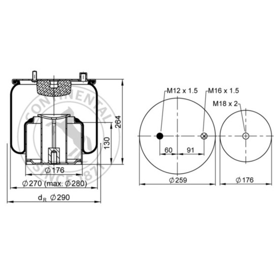 4862 N1 P02 - Bellow, air suspension 