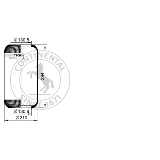 644 N - Bellow, air suspension 