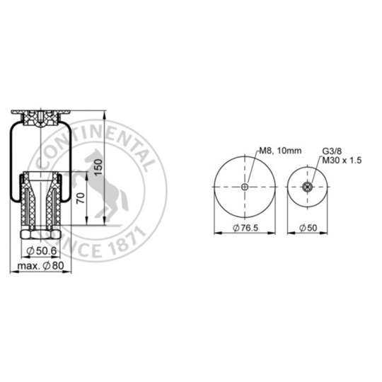 SZ 35-11 - Pneumatic suspension bellows 