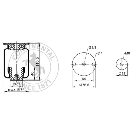 SZ 11- 5 - Pneumatic suspension bellows 