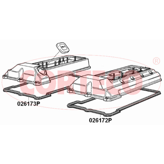 026172P - Gasket, cylinder head cover 