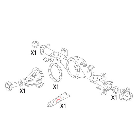 19536236 - Packningssats, differential 