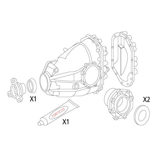 19535815 - Packningssats, differential 