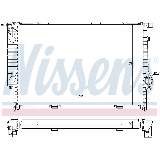 60693A - Radiator, engine cooling 