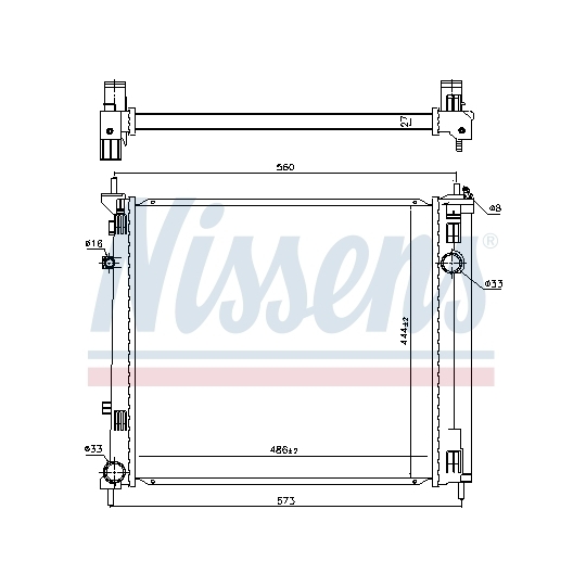 606950 - Radiaator, mootorijahutus 