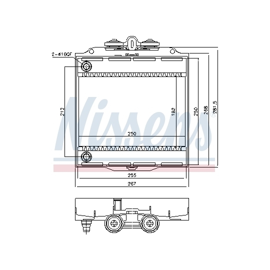 60873 - Radiaator, mootorijahutus 