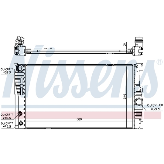 60836 - Radiator, engine cooling 