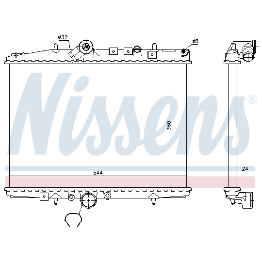 61294A - Radiator, engine cooling 