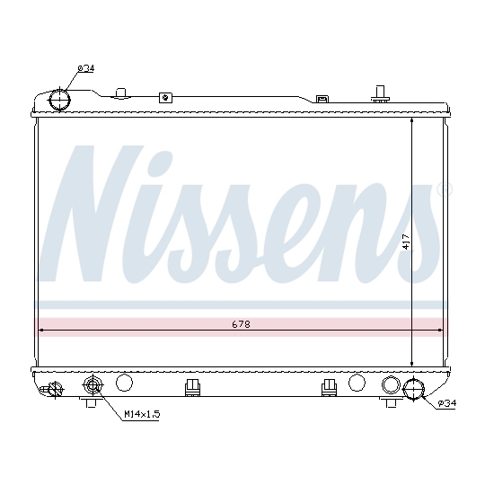 61640 - Radiator, engine cooling 