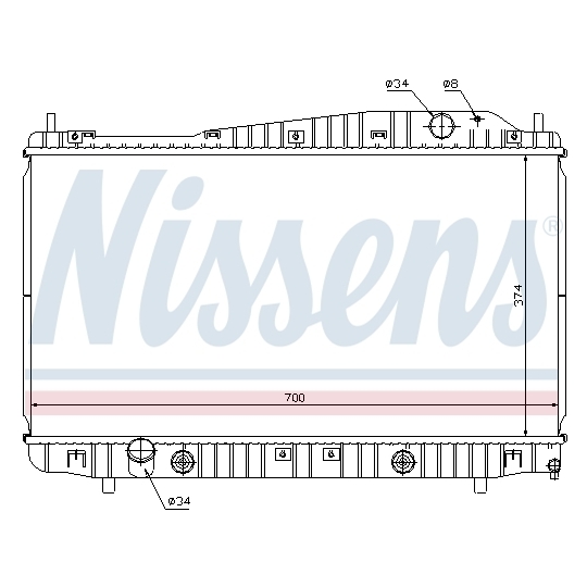 61639 - Radiator, engine cooling 