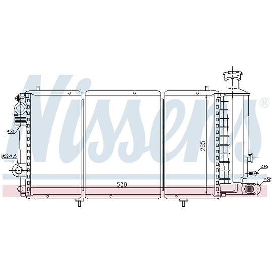 61357 - Radiator, engine cooling 