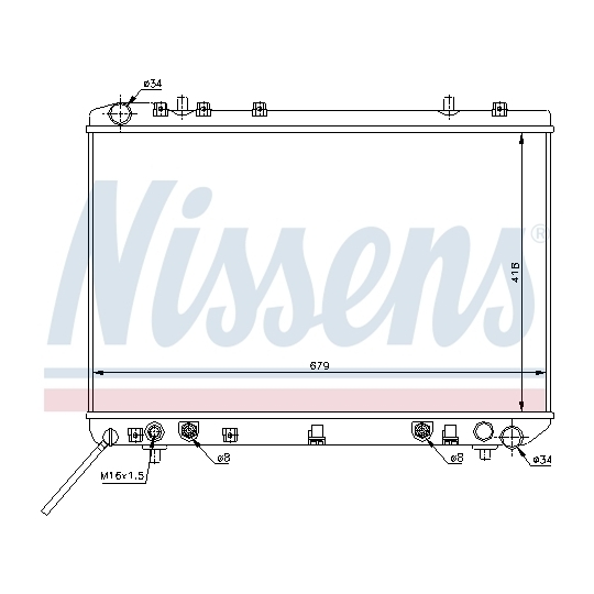 61669 - Radiator, engine cooling 