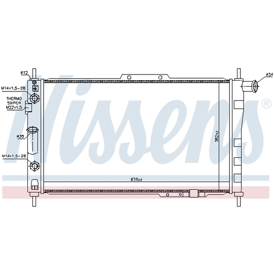 61657 - Radiator, engine cooling 