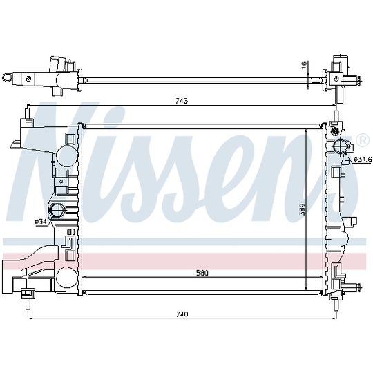 616903 - Radiator, engine cooling 