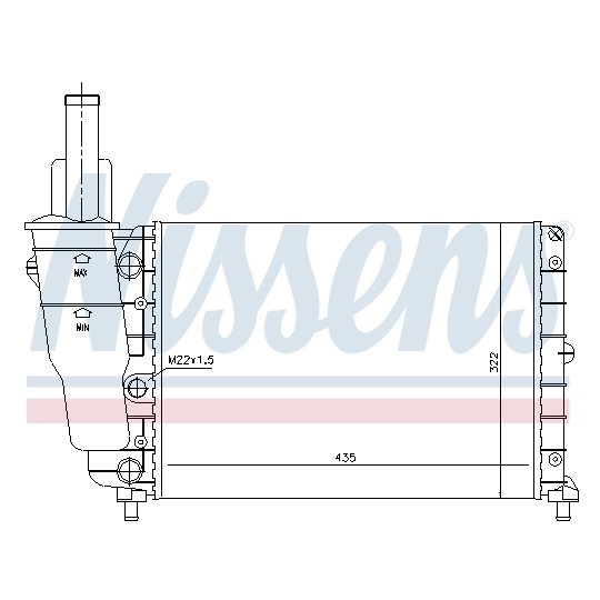 61856 - Radiator, engine cooling 