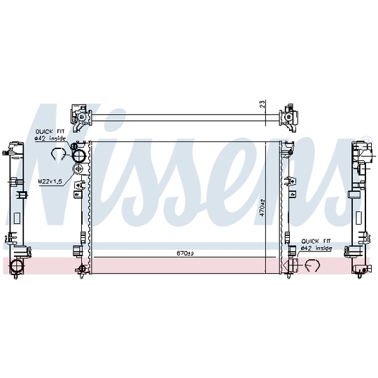 61875A - Radiator, engine cooling 