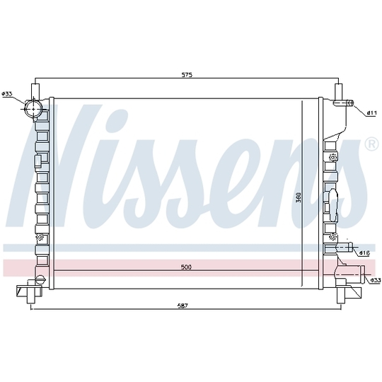 62053 - Radiator, engine cooling 