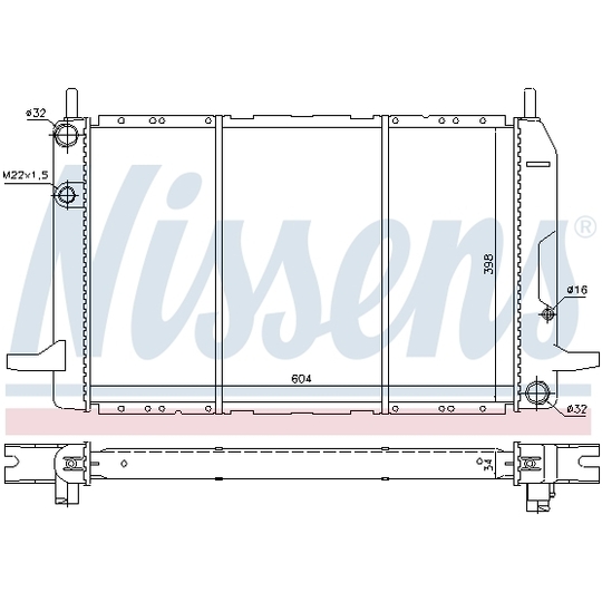 62213 - Radiaator, mootorijahutus 