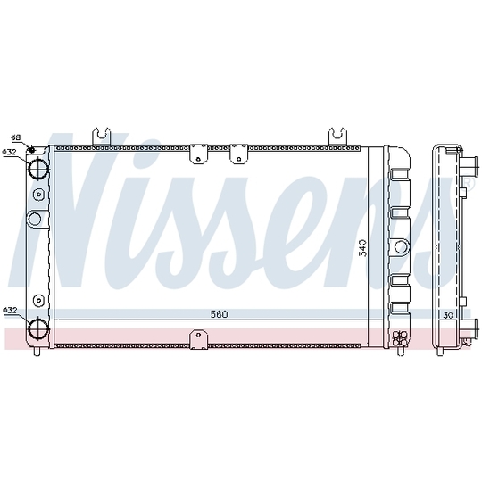 623554 - Radiator, engine cooling 