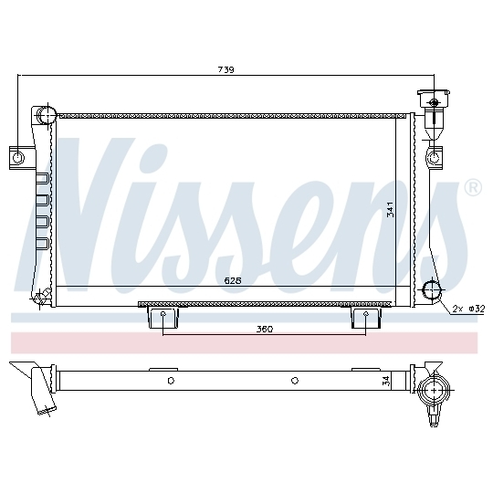 623556 - Radiator, engine cooling 