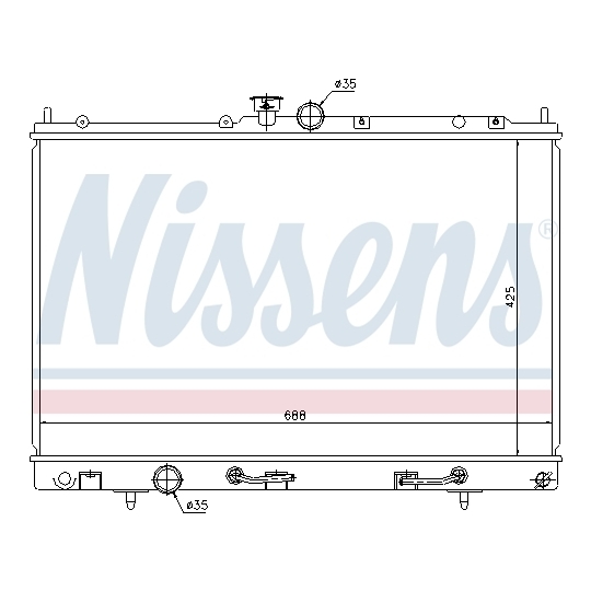 62893 - Radiator, engine cooling 