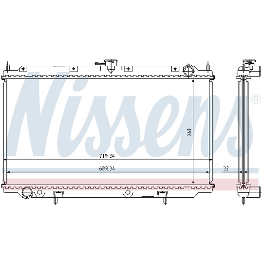 62923A - Radiator, engine cooling 