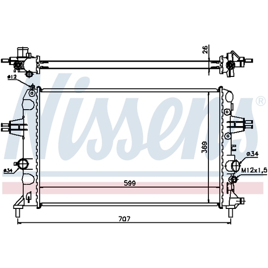 630704 - Radiator, engine cooling 