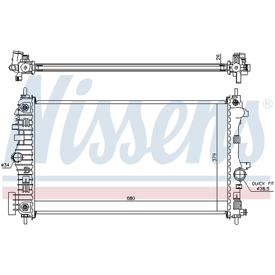 630717 - Radiator, engine cooling 