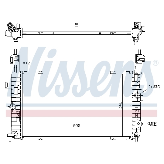 630747 - Radiaator, mootorijahutus 