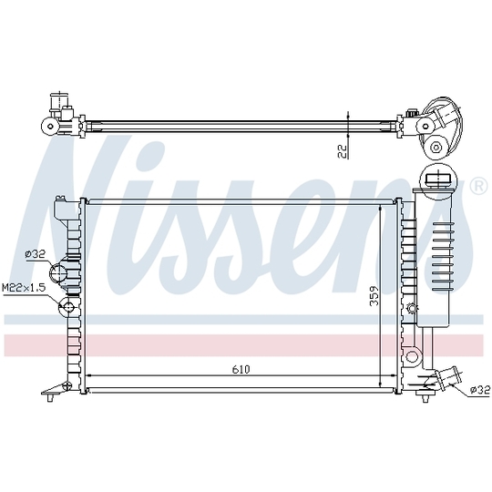 63713A - Radiator, engine cooling 