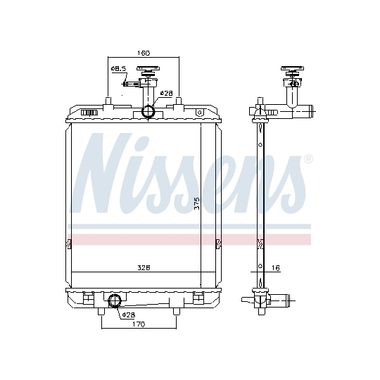 636015 - Radiator, engine cooling 