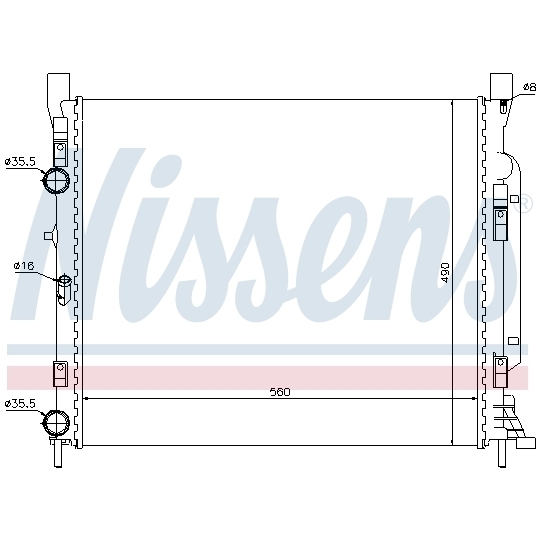 637623 - Radiator, engine cooling 