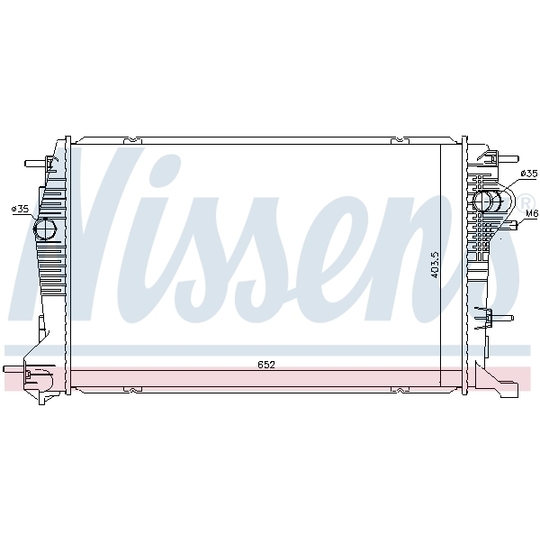 637622 - Radiator, engine cooling 