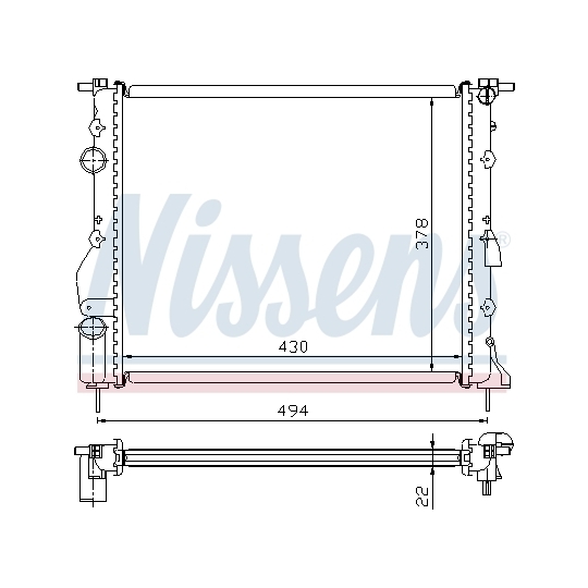 63884 - Radiator, engine cooling 