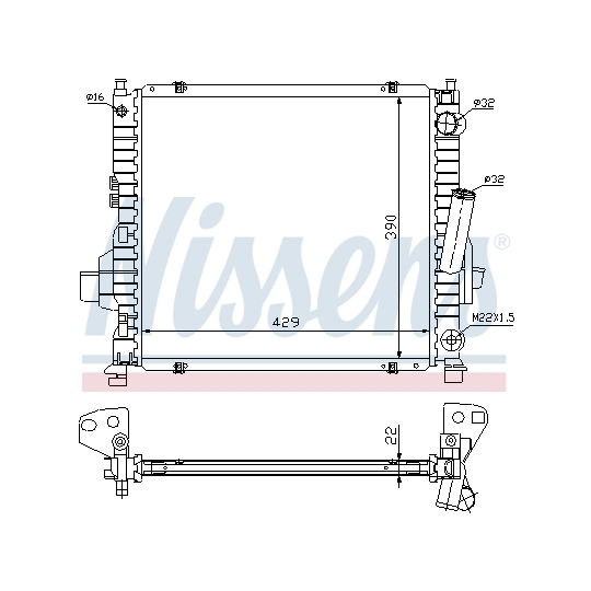 63984 - Radiator, engine cooling 