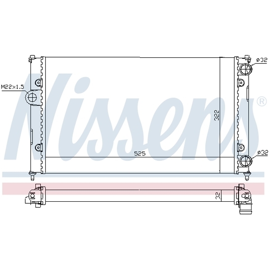 639961 - Radiator, engine cooling 