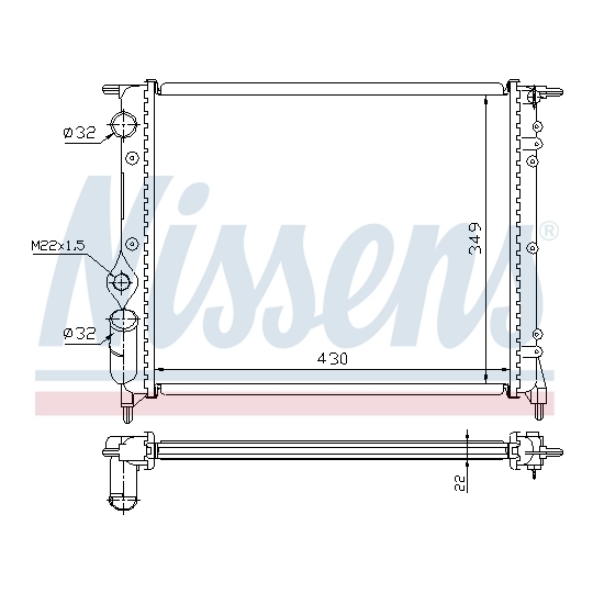 63924 - Radiaator, mootorijahutus 