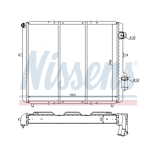 639461 - Radiator, engine cooling 