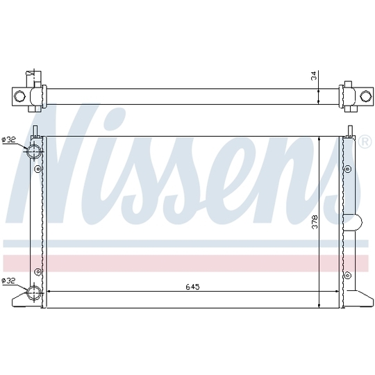 63993 - Radiator, engine cooling 