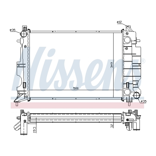 64037A - Radiator, engine cooling 