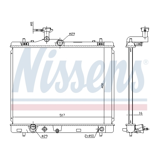 64258 - Radiator, engine cooling 