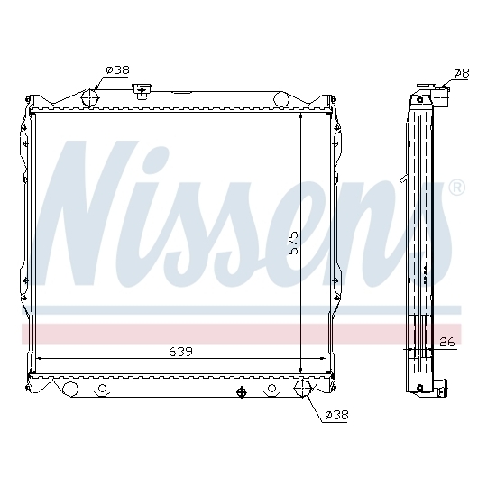 64636A - Radiator, engine cooling 