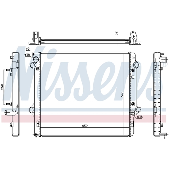 646804 - Radiator, engine cooling 