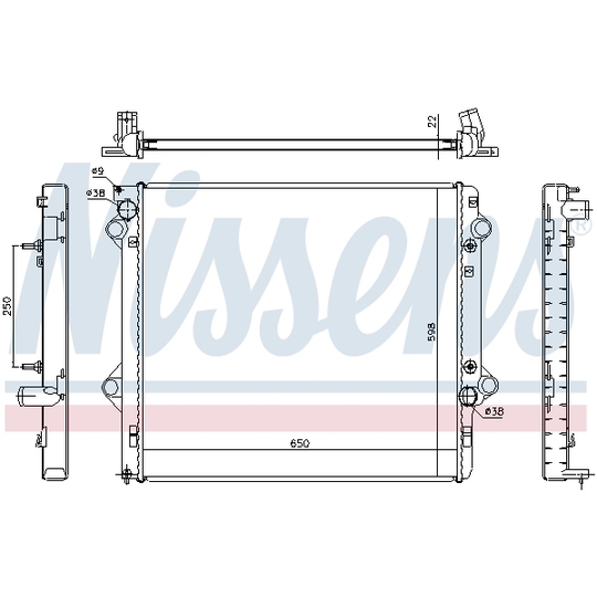 646805 - Radiaator, mootorijahutus 